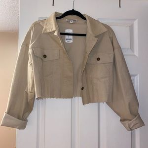 Cropped Corduroy Jacket